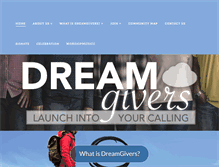 Tablet Screenshot of dream-givers.com